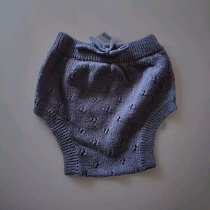 JAMIE KAY COTTON KNIT MARL BLOOMERS Navy Blue Size 2Y -‎ D4
